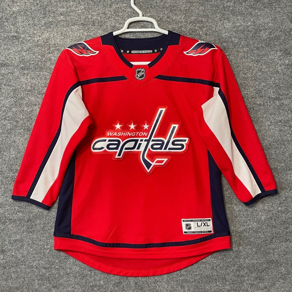 Washington Capitals Women's Hockey Jersey Red White Navy‎ Blue NHL L/XL